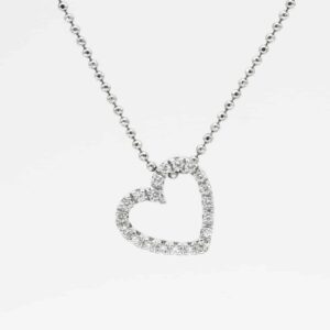 Collier Pori en argent sterling italien à coupe diamant