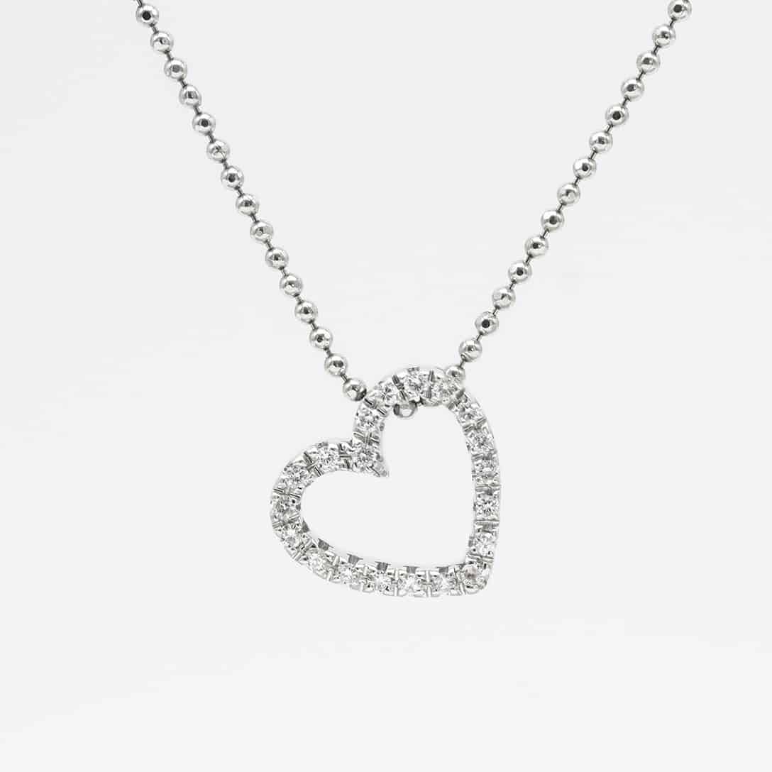 Collier Pori en argent sterling italien à coupe diamant